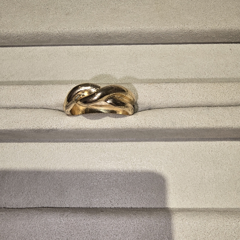 Gold Twisted Ring - image 1